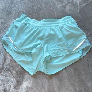 Icing Blue Hotty Hot Lululemon Shorts 2.5”
